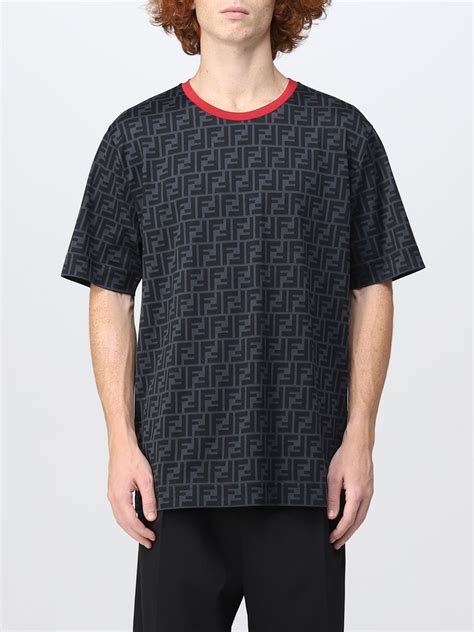 fendi grey t shirt|Fendi t shirt original.